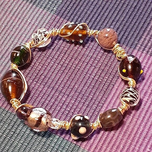 Handmade Wire Wrapped Bracelets - Picture 3 of 4